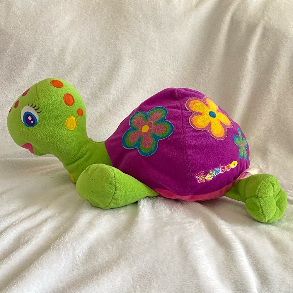 VTG Lisa Frank Peekaboo Tortoise large plush
